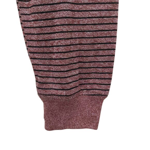 RVCA Hoodie Mens Medium Red Regular Fit Stripes Lightweight Outdoor Travel - Picture 8 of 12